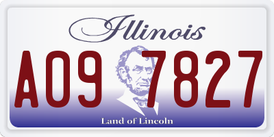 IL license plate A097827