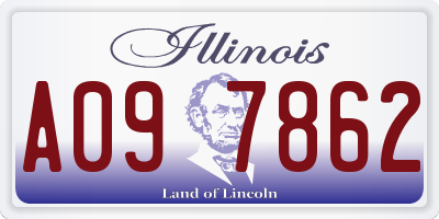 IL license plate A097862