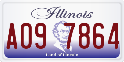 IL license plate A097864