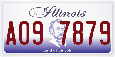 IL license plate A097879