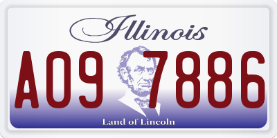 IL license plate A097886