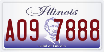 IL license plate A097888