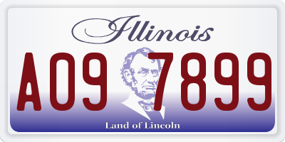 IL license plate A097899