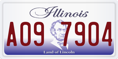 IL license plate A097904