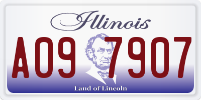IL license plate A097907