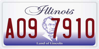 IL license plate A097910