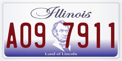 IL license plate A097911