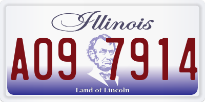 IL license plate A097914