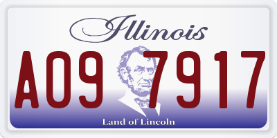IL license plate A097917