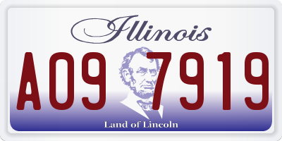 IL license plate A097919