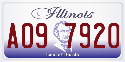 IL license plate A097920