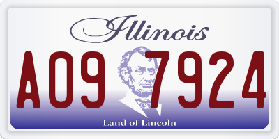 IL license plate A097924