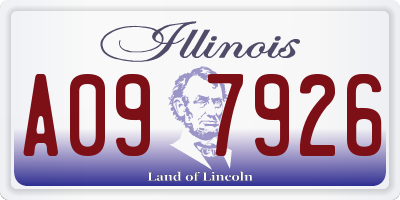 IL license plate A097926
