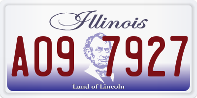 IL license plate A097927