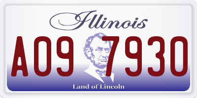 IL license plate A097930