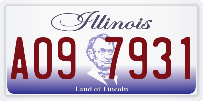 IL license plate A097931