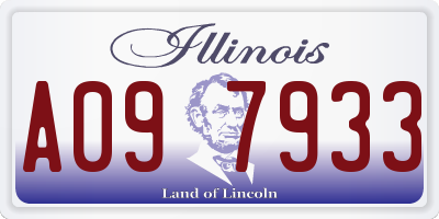 IL license plate A097933