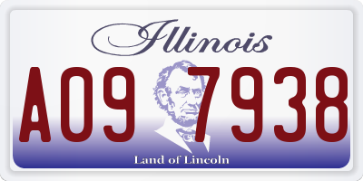 IL license plate A097938
