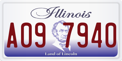 IL license plate A097940