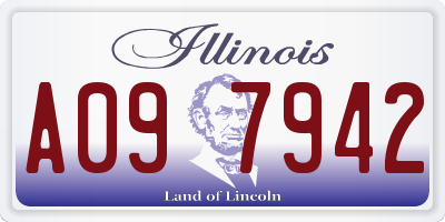 IL license plate A097942