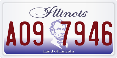 IL license plate A097946