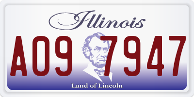 IL license plate A097947