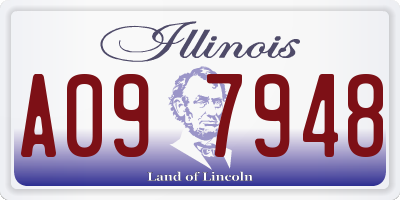 IL license plate A097948
