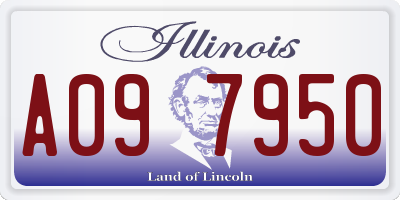 IL license plate A097950