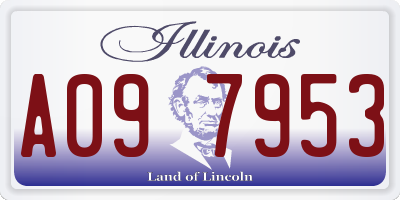 IL license plate A097953