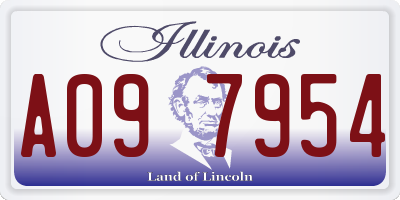 IL license plate A097954