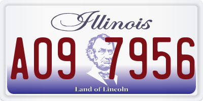 IL license plate A097956