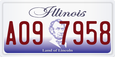 IL license plate A097958