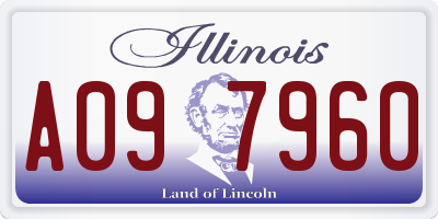 IL license plate A097960