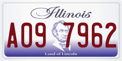 IL license plate A097962