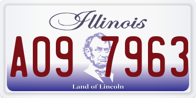 IL license plate A097963