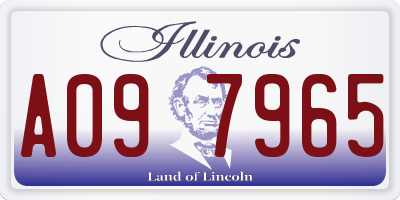 IL license plate A097965
