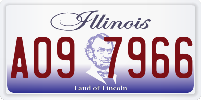 IL license plate A097966