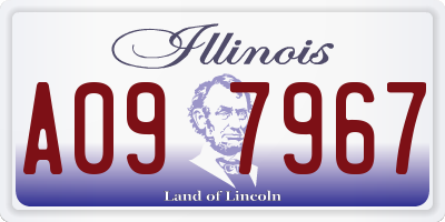 IL license plate A097967