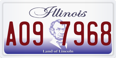 IL license plate A097968