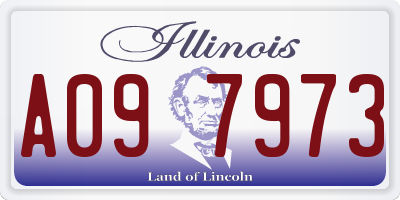 IL license plate A097973
