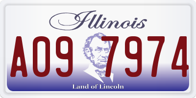 IL license plate A097974