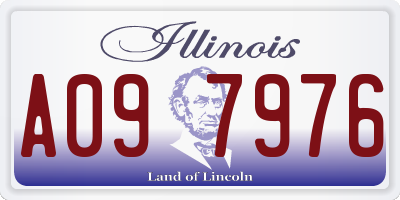 IL license plate A097976