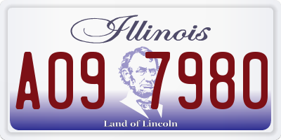 IL license plate A097980
