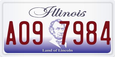 IL license plate A097984