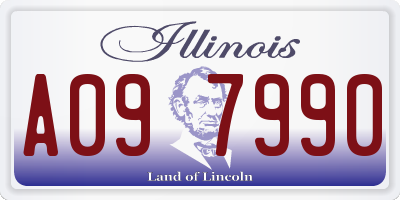 IL license plate A097990