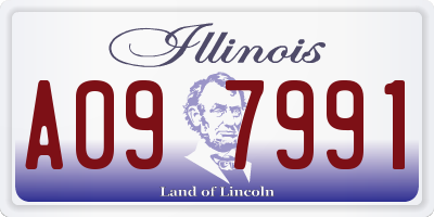 IL license plate A097991