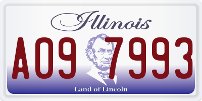 IL license plate A097993