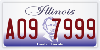 IL license plate A097999