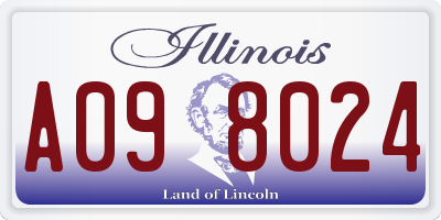 IL license plate A098024