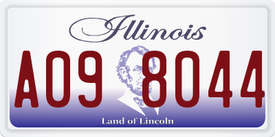 IL license plate A098044